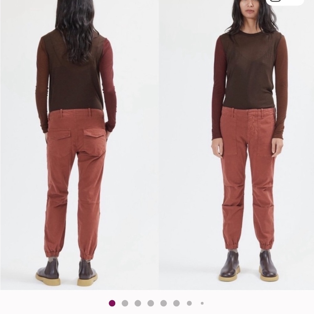 Nili Lotan Henna Cropped Military Pants size 10
